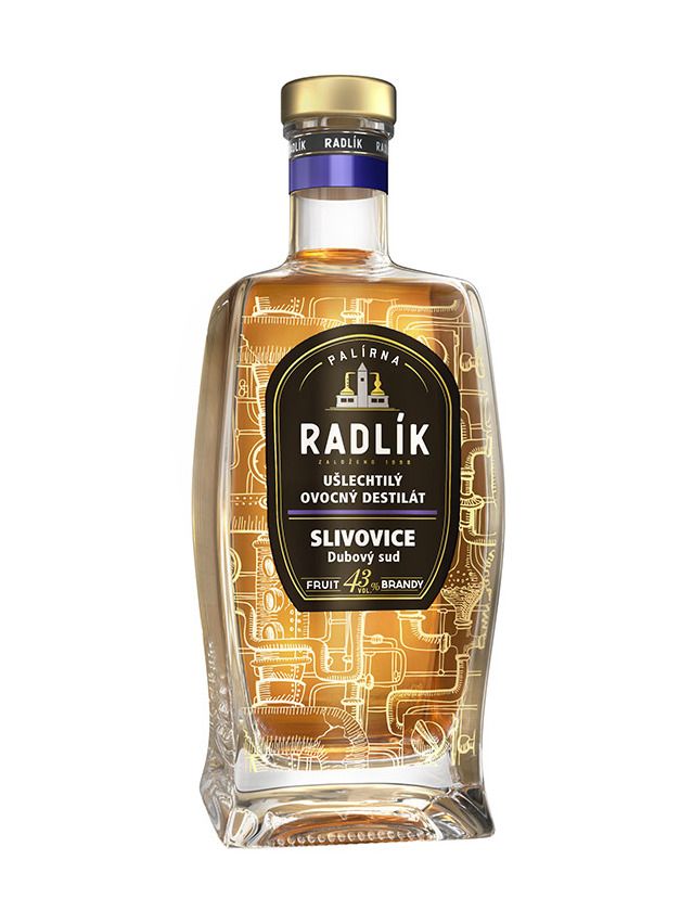 Radlík Pflaume Eichenfass 43% 0,5 l