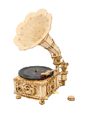 ROKR Classical gramophone
 Electric rotate mode&Hand rotate mode