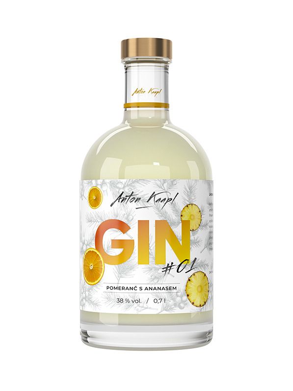 Anton Kaapl GIN #1 Orange mit Ananas 38% 0,7 l