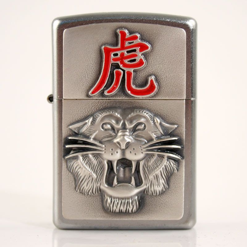 Zippo satin finish Plakette Year of the Tiger 2001676