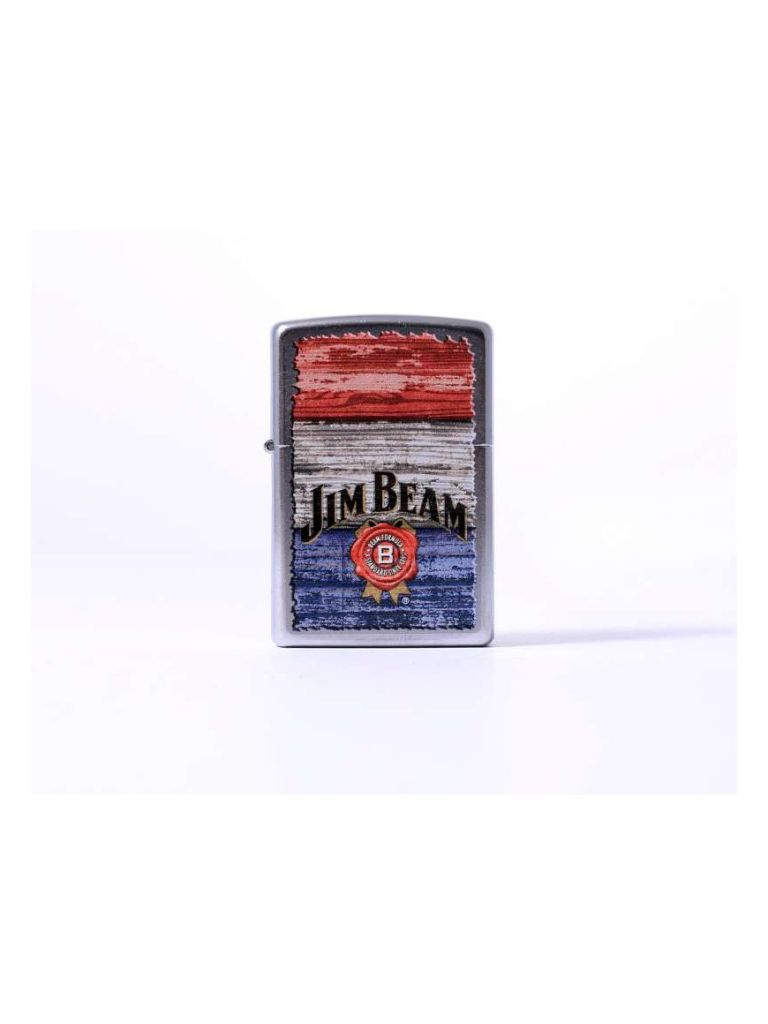 Zippo street chrom color Jim Beam red/white/blue 2003517