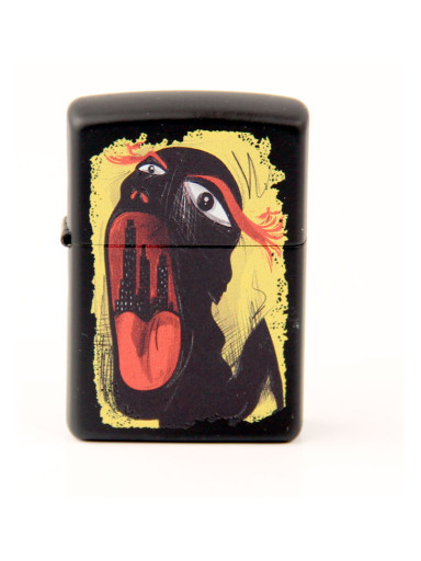 ZIPPO schwarz color "Abstract Mouth" 60004398