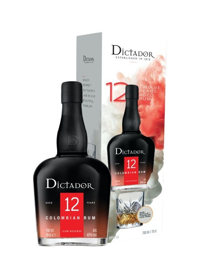 Dictador 12YO 0,7l 40%  2020 + Glas