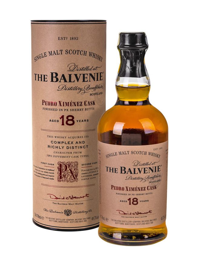 Balvenie 18Y Pedro Ximénez Sherry Cask 0,7l 48,7% Geschenkbox
