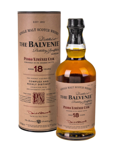 Balvenie 18Y Pedro Ximénez Sherry Cask 0,7l 48,7% Geschenkbox